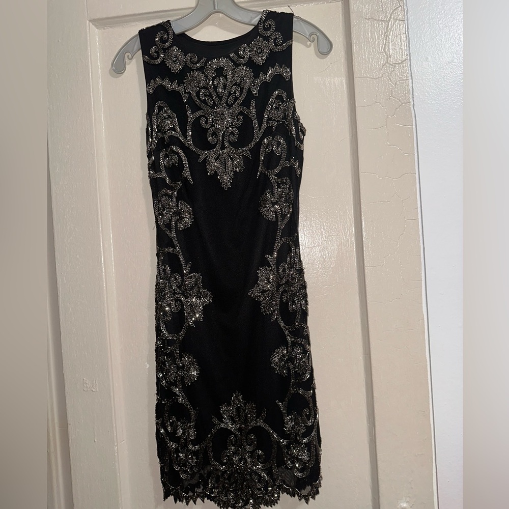 Black Dress with beading design
